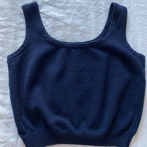 St. John Knit Scoop Neck Tank Top